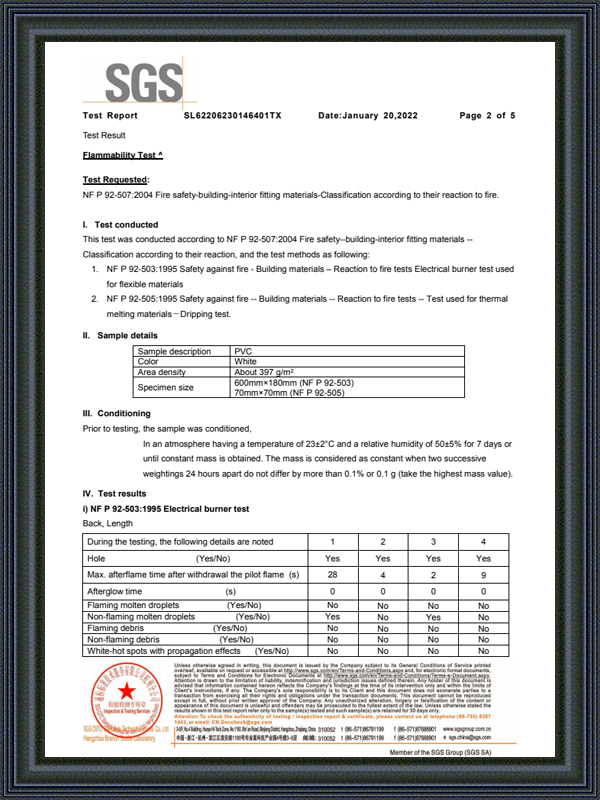 Certificado de poliéster M2 420D 2