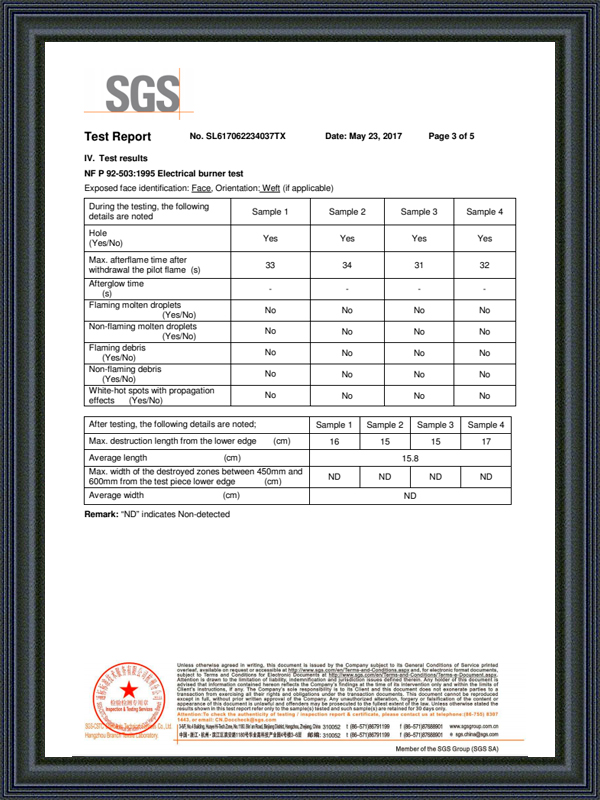 Certificado 580gsm PVC M2 3