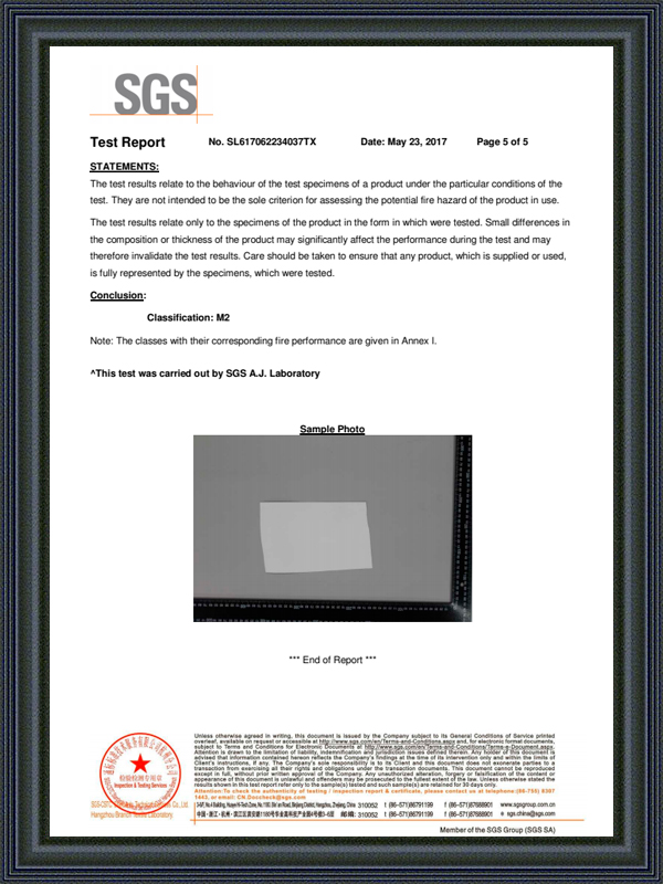 Certificado 580gsm PVC M2 5